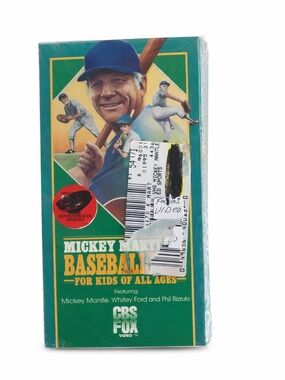 Mickey Mantle’s Baseball Tips for Kids of All Ages VHS New Sealed